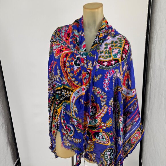Vera Bradley Womens Colorful Paisley Pattern Scarf Shawl Wrap - Picture 5 of 10